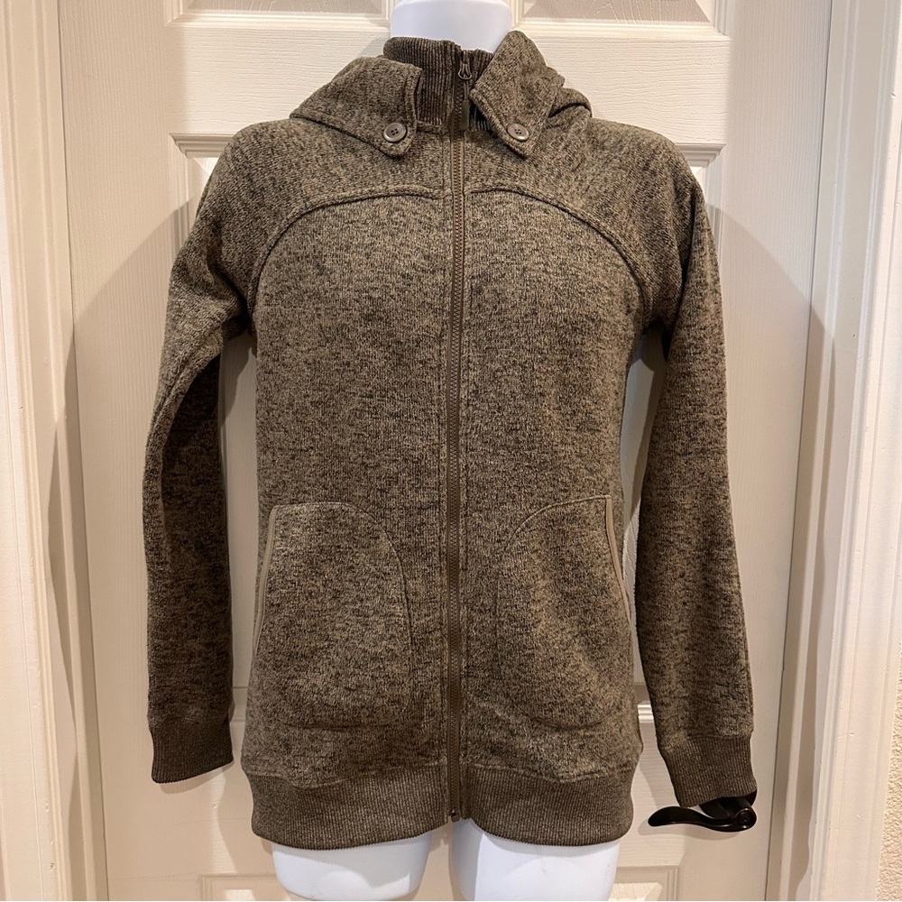 Renegade Club Vintage Marled Brown / Tan Like Zip Jacket / Sweater Size Medium